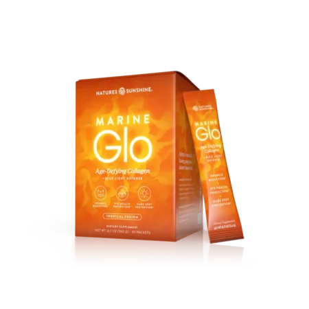 Marine Glo Collagen for Skin & Eye Health - Reduce Wrinkles, Defend Against Blue Light