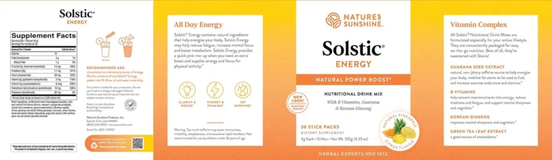 Solstic Energy - Natural Power Boost Drink Mix - Image 7
