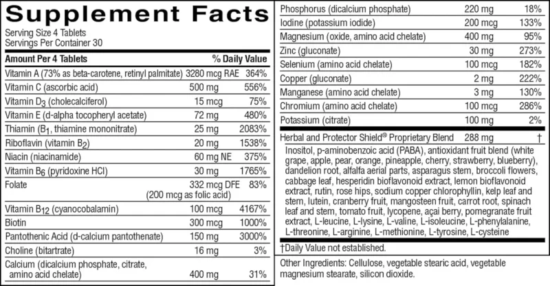 Super Supplemental Vitamin & Mineral (without Iron) - Image 2